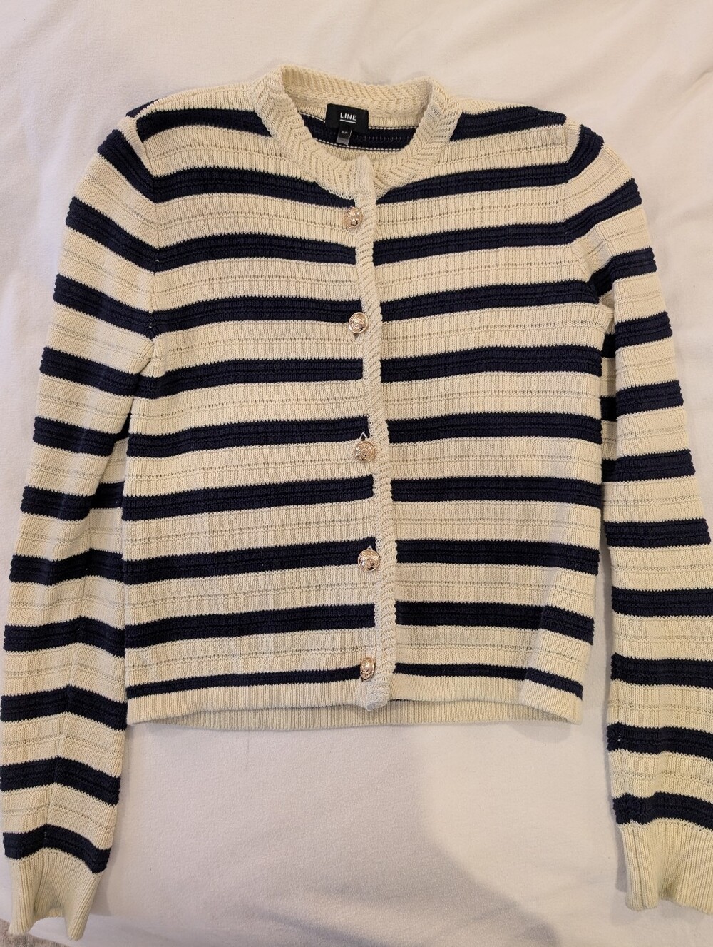 Line Nautical Striped Cardigan